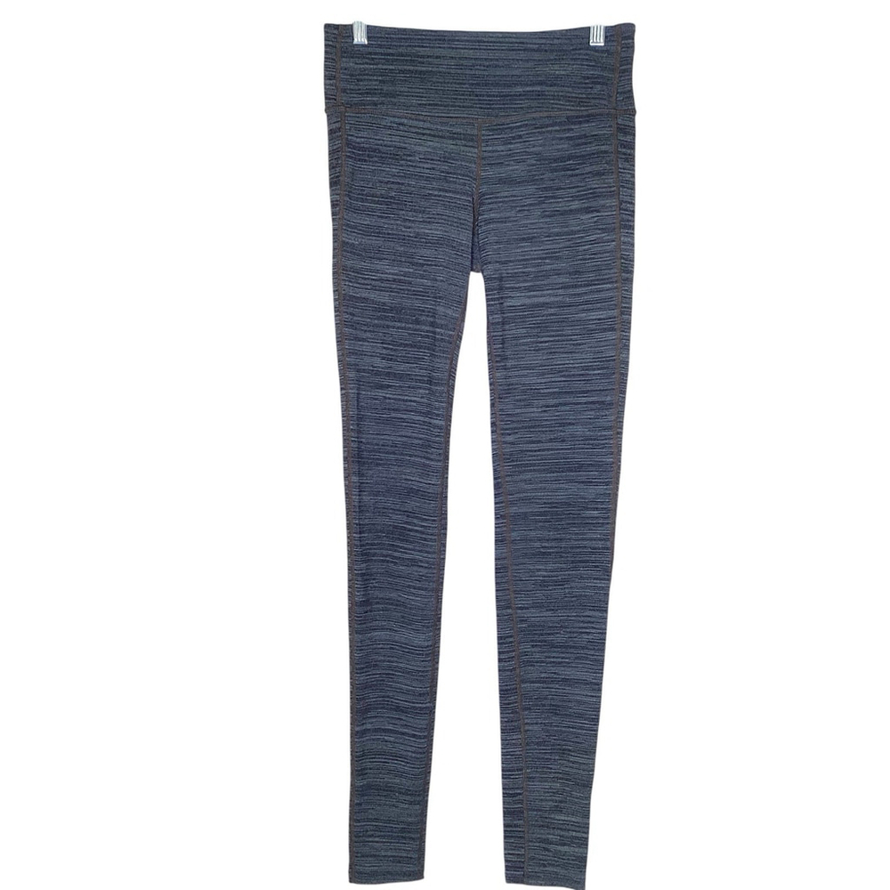 Athleta Chaturanga Leggings Women Size‎ Small Tall Gray 7/8 Length Yoga Gym EUC - Picture 2 of 7